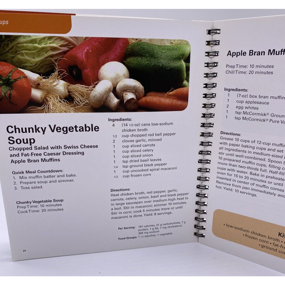 Light Cooking B000I7TYQ6 Jenny Craig 30 Meals in 30 Minutes Spiral Cookbook - Picture 7 of 13